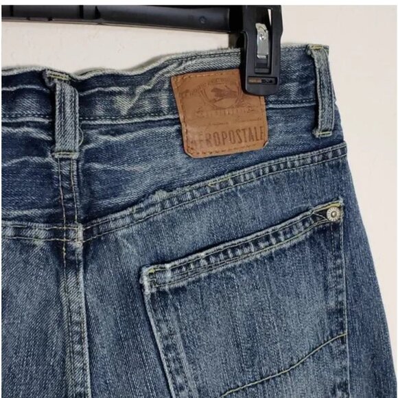 Y2K Vintage 2000's dark blue jeans Winfield Vintage Boot by Aeropostale  30x30 - Picture 3 of 5